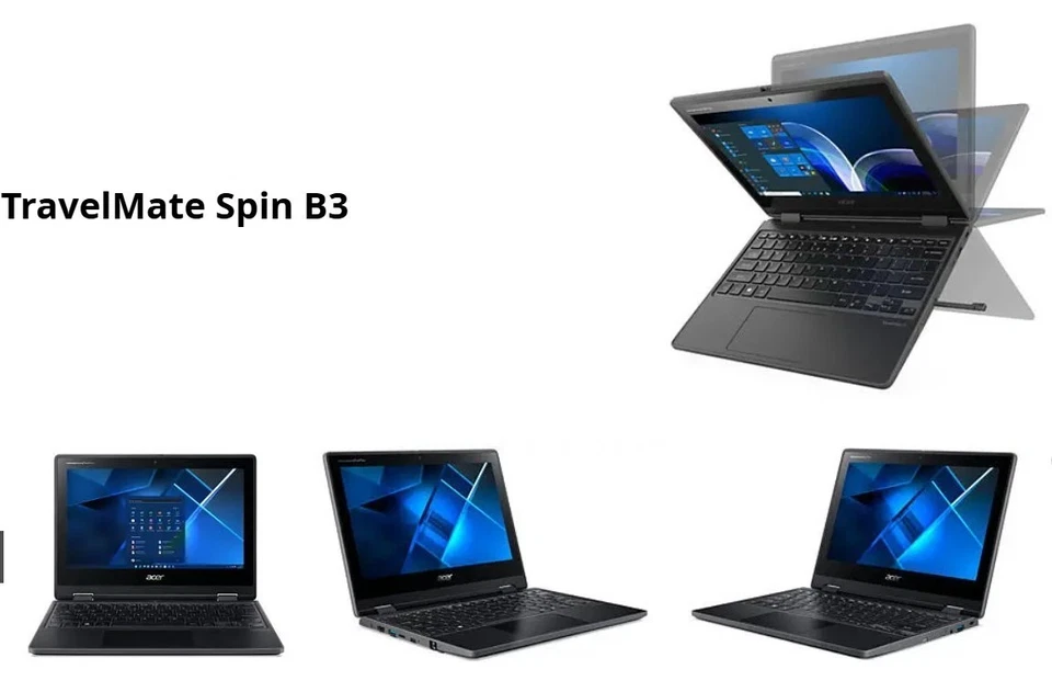 Acer TravelMate Spin B3 Convertible Notebook 11 Zoll  4GBDDR4,Neu M.2 SSD 256GB - Bild 3 von 4