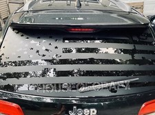 Distressed Ripped American Flag Window Vinyl Decal Fits Jeep Grand Cherokee Distressed Ripped American Flag Window Vinyl Decal Fits Jeep Grand Cherokee