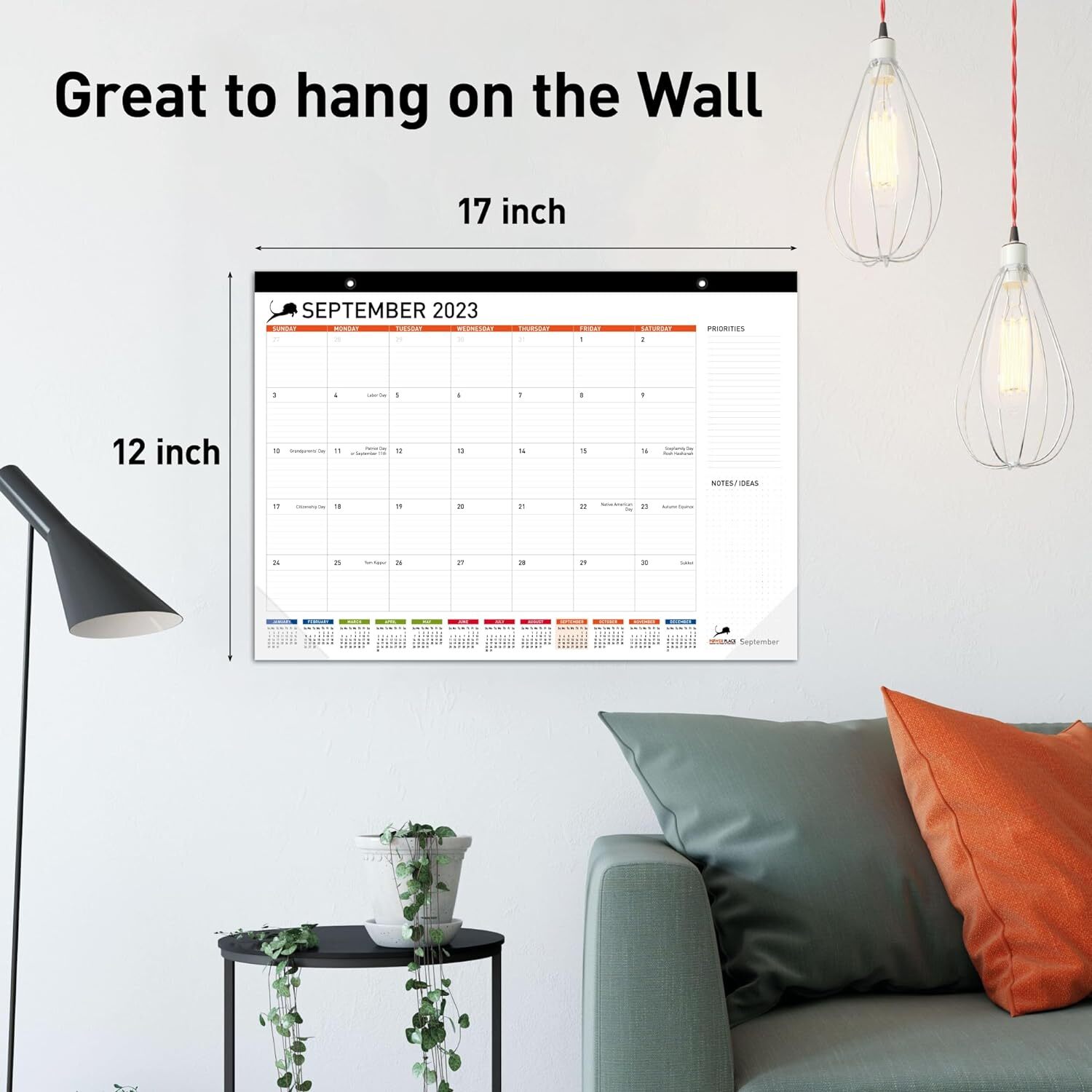 Desk Calendar 20232024 Big Monthly Table Calendar Pad for Work