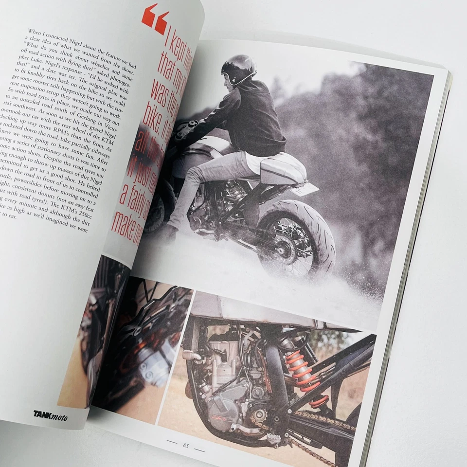 TANK MOTO Magazine Issue #1 2013 Motorcycle Biker Culture Honda Cafe Racer - Image 2 of 4