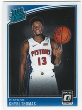 KHYRI THOMAS 2018-19 DONRUSS OPTIC ROOKIE PISTONS K2