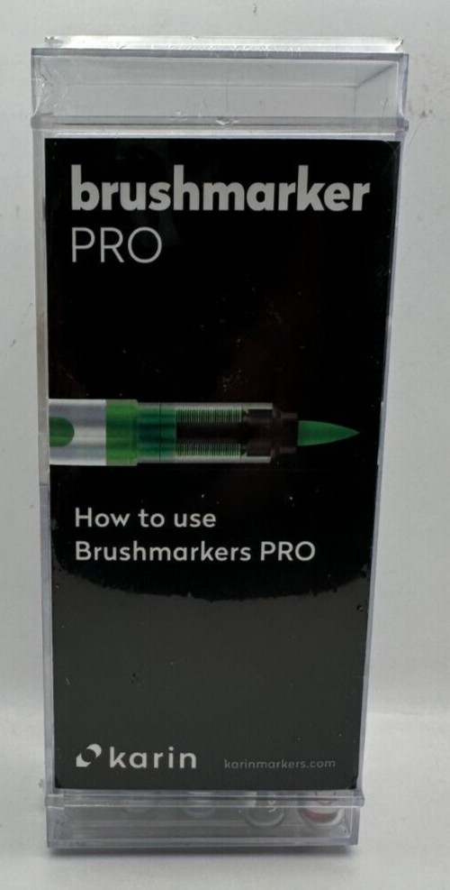 Karin Brush Marker Pro (27C1) 11 Basic Colors + Blender Bran