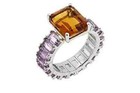HSN Colleen Lopez Sterling Silver  Madeira Citrine & Amethyst Band Ring 6 — photo 10