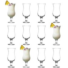 12x LAV Fiesta Pina Colada Glasses Hurricane Cocktail Party Drinking Set 460ml