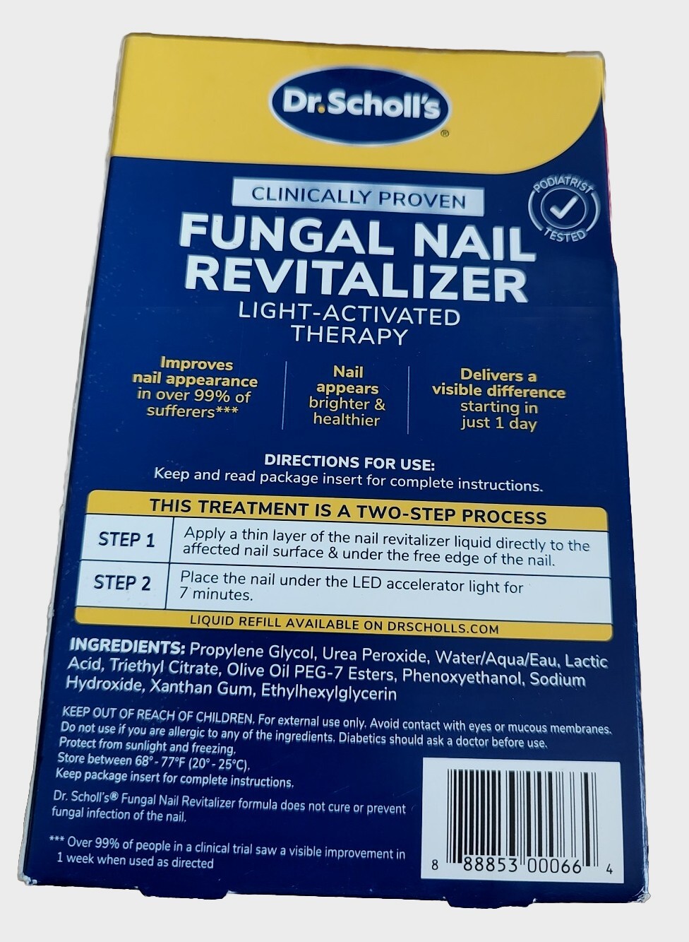 Dr. Scholl's Fungal Nail Treatment Revitalizer LED Light Therapy 10mL/0