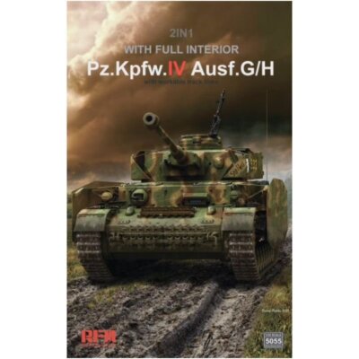 RFM-5055 2in1 Pz.Kpfw.IV Ausf.G/H with full interior with workable track 1/35