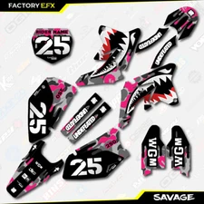 Gray & Pink Camo Savage Graphics Kit fits 07-09 Suzuki RMZ250 RMZ 250 decals