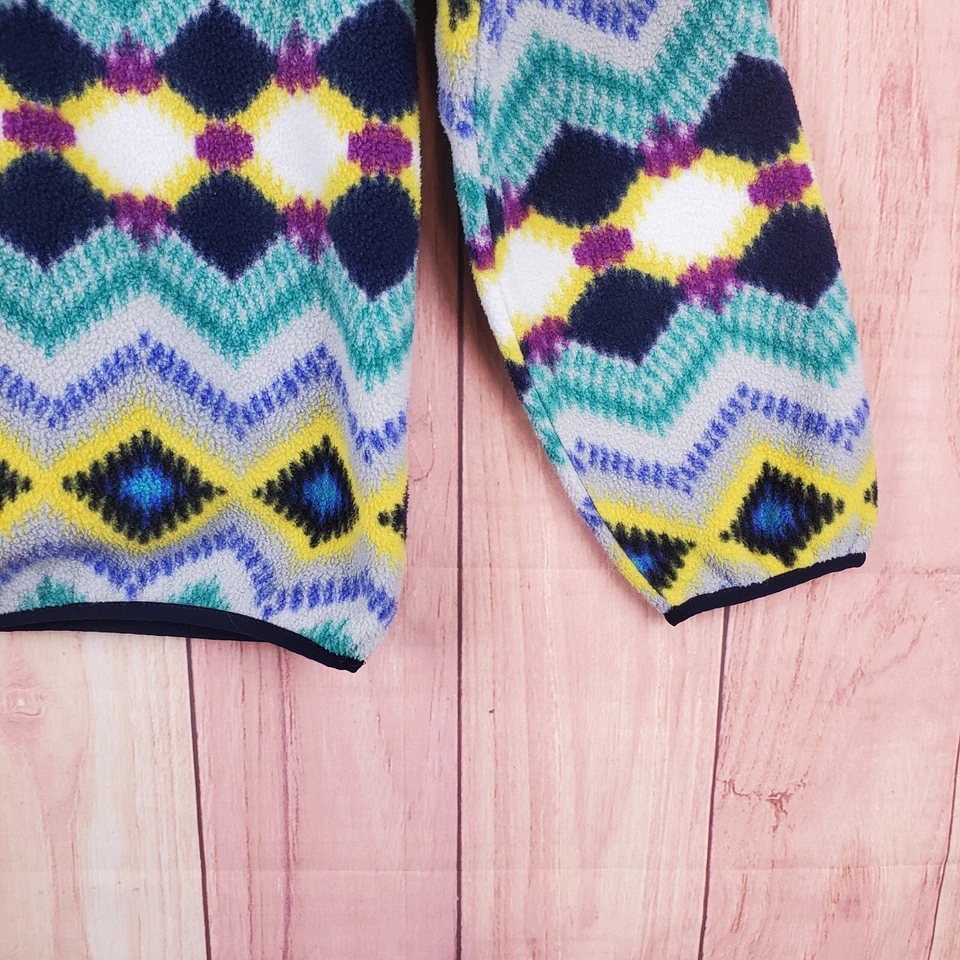 Patagonia Synchilla Fleece Sz S Sweater Sweatshirt Aztec Geometric Snap T - Image 3 of 4