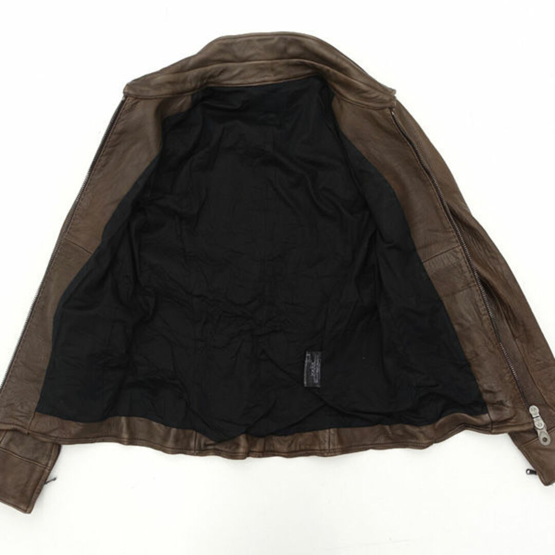junhashimoto leather jacket zip shirt blouson brown size 3 junhashimoto leather jacket zip shirt blouson brown size 3