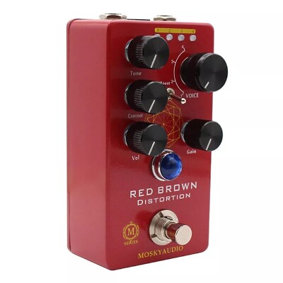 Mosky Audio Red Brown Distortion Guitar Pedal New 
