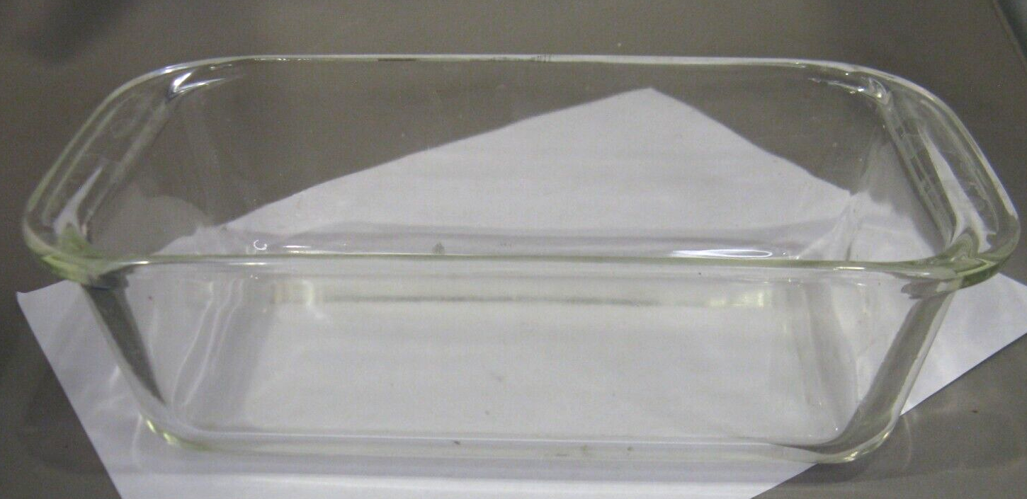 PYREX 213 Clear Glass 5"'x 10"x 3" Bread Loaf Meatloaf Dish 1.5qt USA