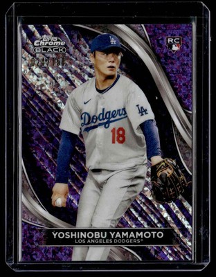 2024 Topps Chrome Black Yoshinobu Yamamoto Rookie 024/150 Los 