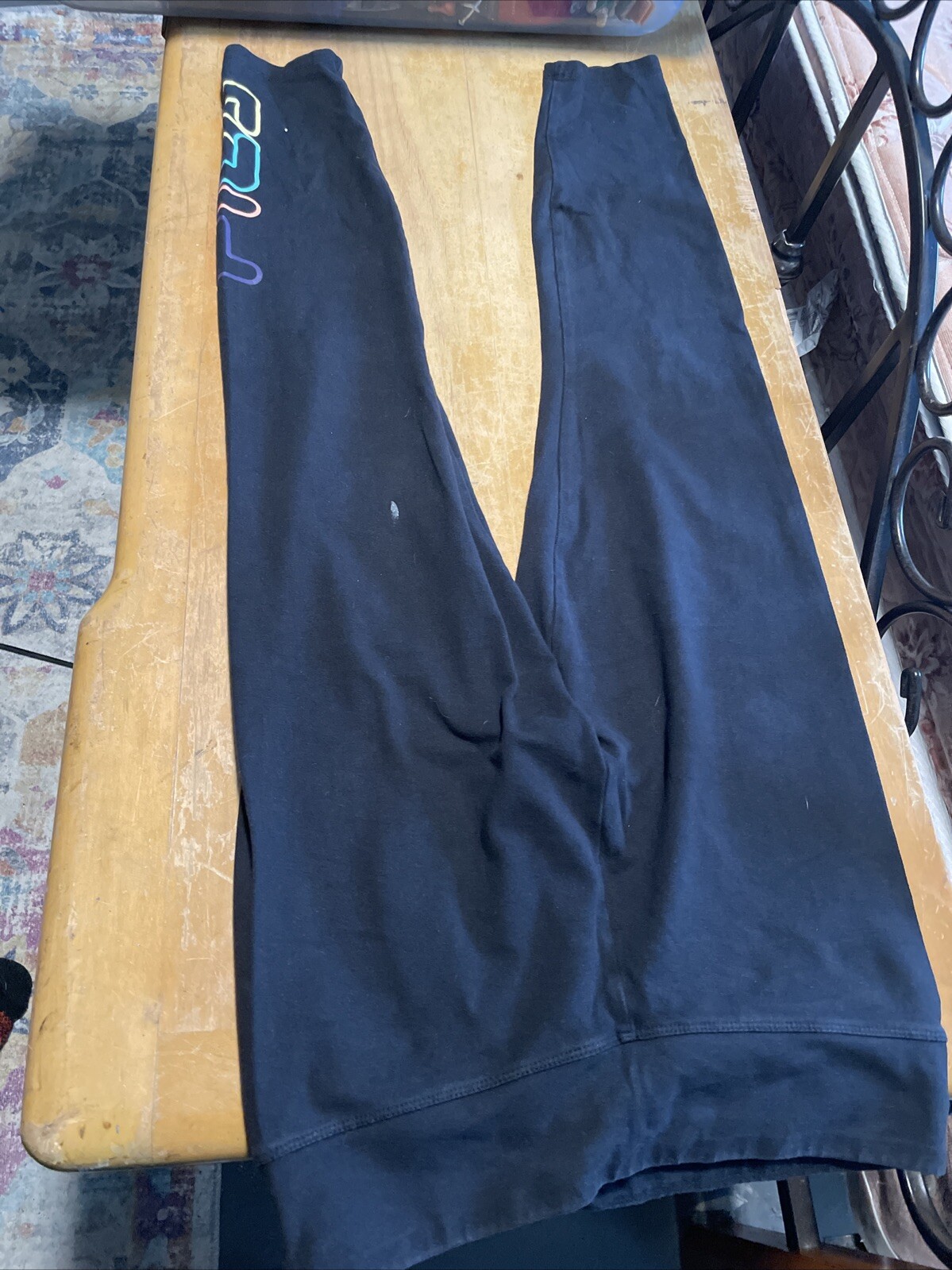 Leggings Donna Fila Sport Crop Performance Pantaloni Sportivi Nero Yoga Taglia S