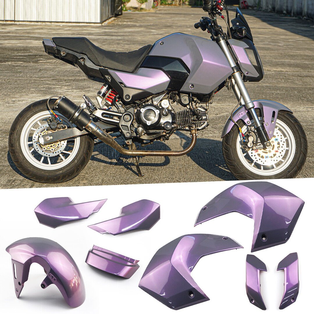 8PC BODY PANELS FRAME BODY PEARL GRAY FOR HONDA MSX NEW GROM 125