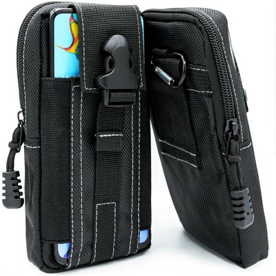 Für LG K20 Handy Gürtel Tasche Hülle Schutzhülle Case Clip Etui Nylon