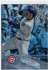 2022 Topps Series 1 2021 Greatest Hits #6 Anthony Rizzo CHICAGO CUBS insert 89