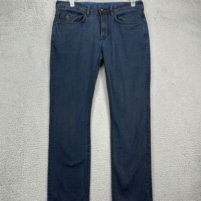 Buffalo David Bitton Slim Straight Jeans Mens 32X32 Evan-X Blue