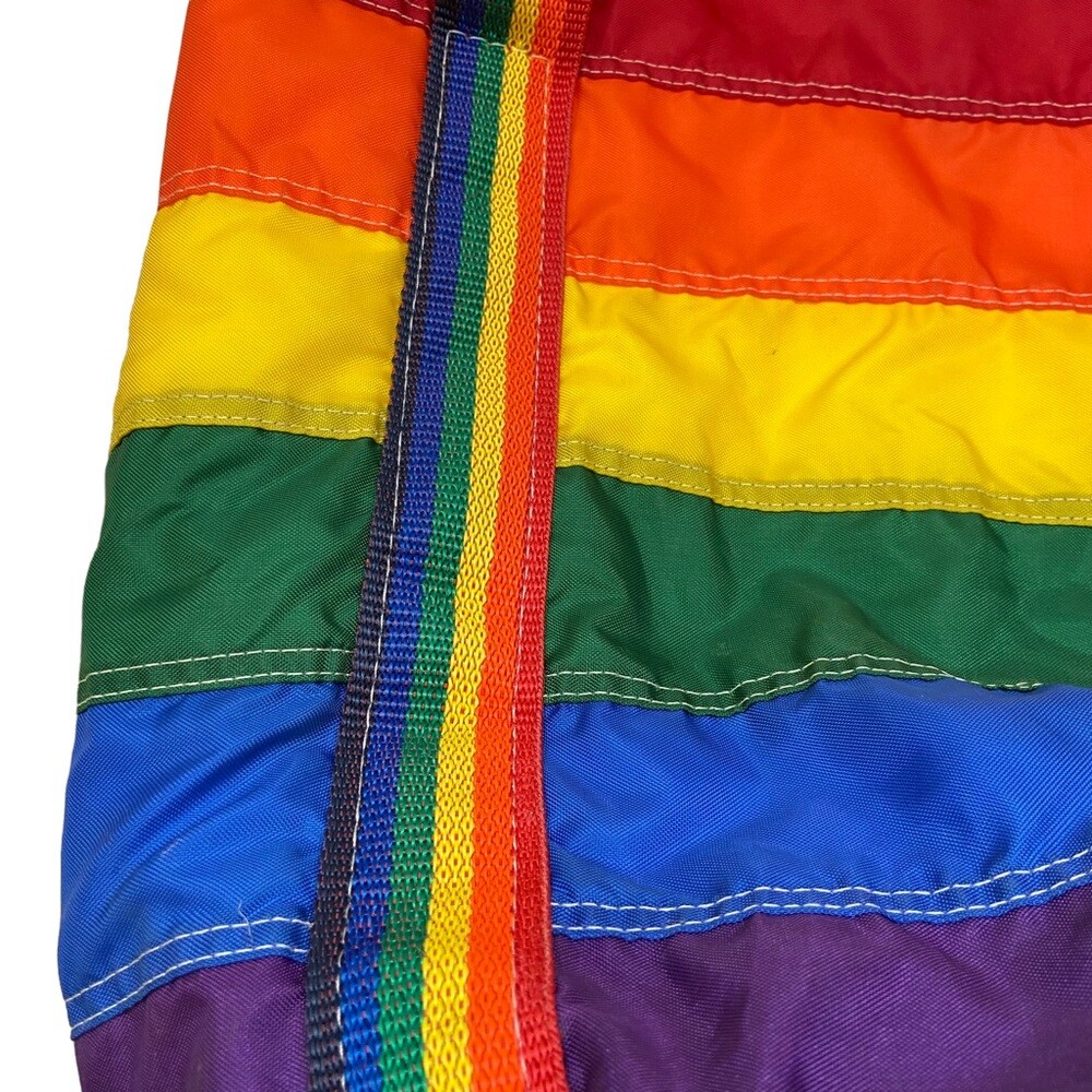 Rare Vintage Taylor Made Brand Rainbow Drawstring Bucket 