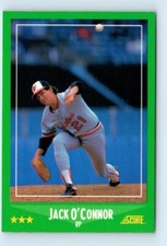 1988 Score Jack O'Connor Baltimore Orioles #434