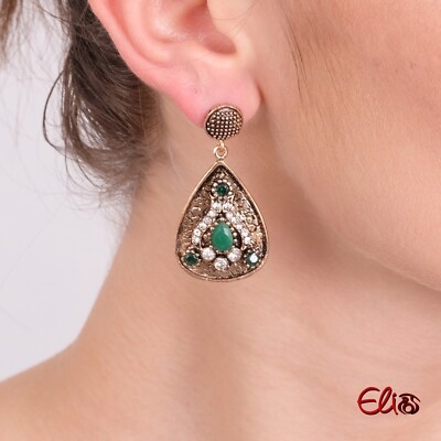 Women Earrings | EliPOT Teardrop Vintage Style Jewelry Earrings