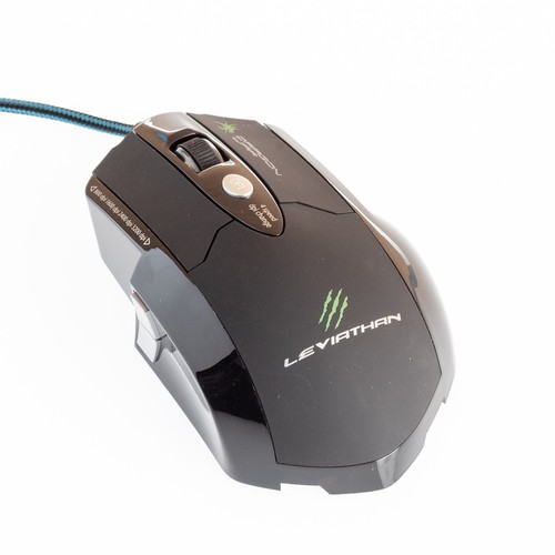 Dragonwar Leviathan Souris Gaming 3200DPI avec LED Bleue et 6 Boutons - Noir - Photo 7/7
