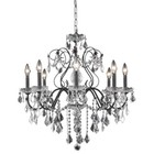 Crystal Chandelier 8 Light Fixture Dark Bronze Dining Living Room Kitchen Island