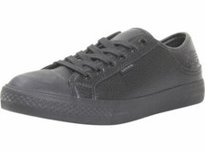 Zapatillas bajas Levis para mujer Stan-Buck-Tumbled-UL negras mono cromadas
