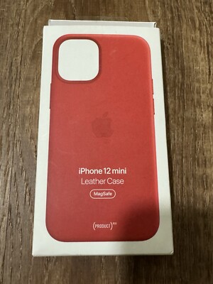 純正 iPhone 12 mini用 レザーケース レッド MHK73FE/A iPhone 12 mini Apple純正 MagSafe対応 レザーケース・レッド 新品