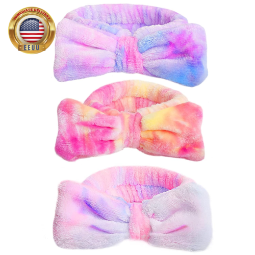 Spa Headband,Makeup&Skincare Headbands,Headband for Washing Face,Teen Girls Fuzz