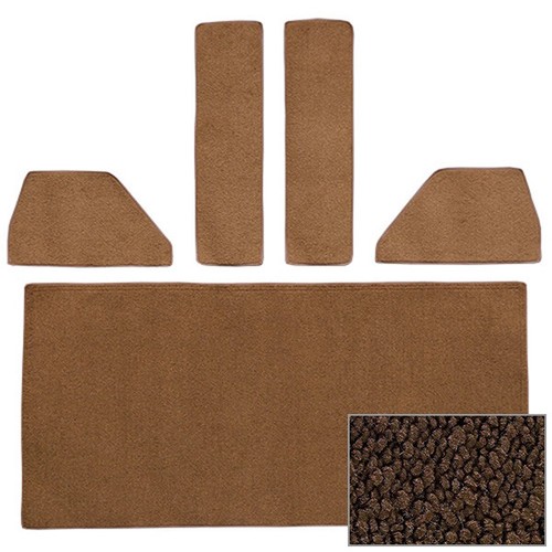 1948-52 Ford F1, F2, F3, F4 Die-cut Rear Accessory Set Loop Carpet! - Picture 12 of 41