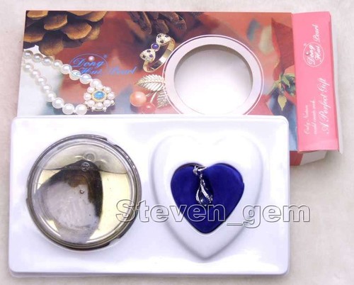 Collana Ciondolo A Goccia Wish Pearl 10X Donna Naturale Ostrica Amore Perla Chokers - Foto 5 di 12