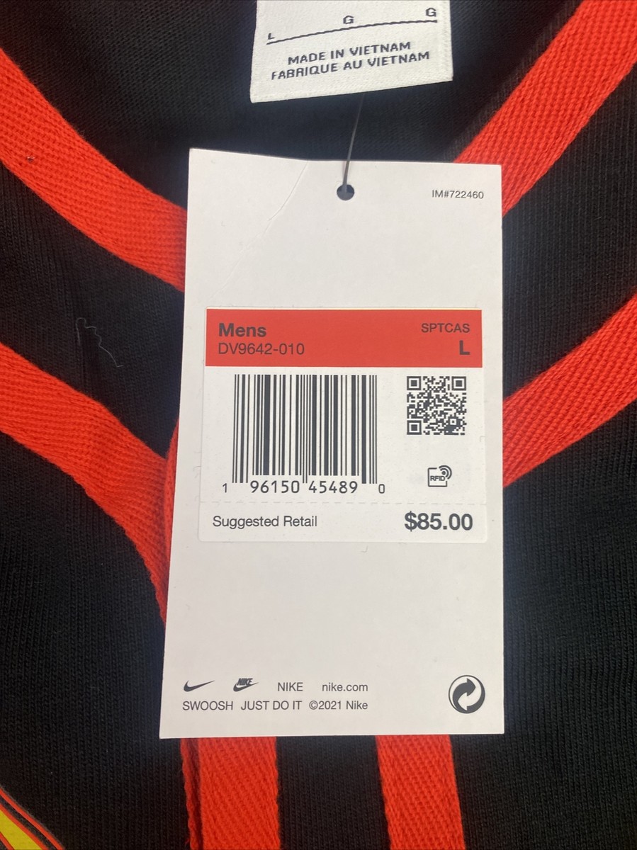 Nike Shirt Flames Championship Men's Sz L MSRP $85 DV9642