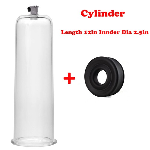 Penis Pump Enlargement Cylinder REPLACEMENT Tube CLEAR with Silcone Case - Picture 4 of 22