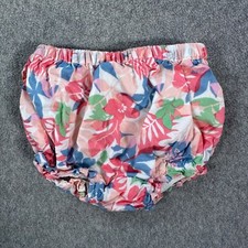 Janie and Jack Baby Girl 6 to 12 Months Pink Floral Ruffle Bloomers