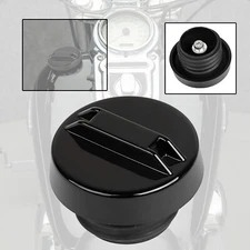 Black Fuel Oil Gas Tank Cap For Harley Road King Glide Heritage Softail FLSTC