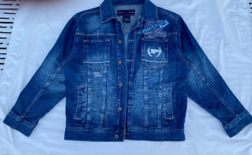 Phat Farm Denim Jacket Men's 2xl - Gem Phat Farm Denim Jacket Men's 2xl - Gem