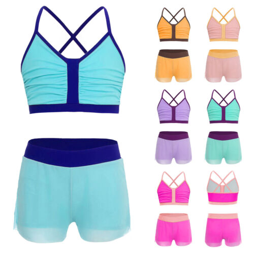Costume da bagno bambina ragazza moda costume da bagno canotta outfit hawaiano color block - Foto 2 di 72