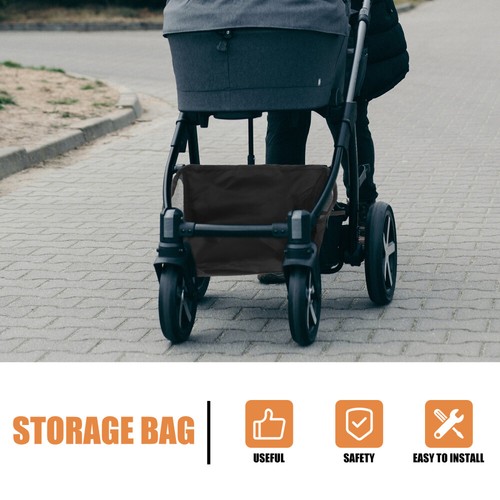 Stroller Bottom Basket Organizer Universal Bag Baby under Pushchair Organiser - Picture 3 of 12