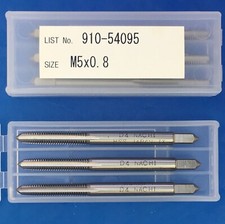 3pc NACHI M5 X 0.8 Taper Taps; D4 ; HSS; 910-54095   Machinist