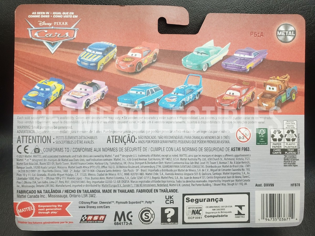 DISNEY PIXAR CARS MRS STRIP WEATHERS AKA THE KING 2022 2 PACK SAVE