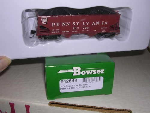 BOWSER #42648 P.R.R.Tolva de 2 bahías "Shadow Keystone" GLa #250733 H.O.1/87 | Zustand: New