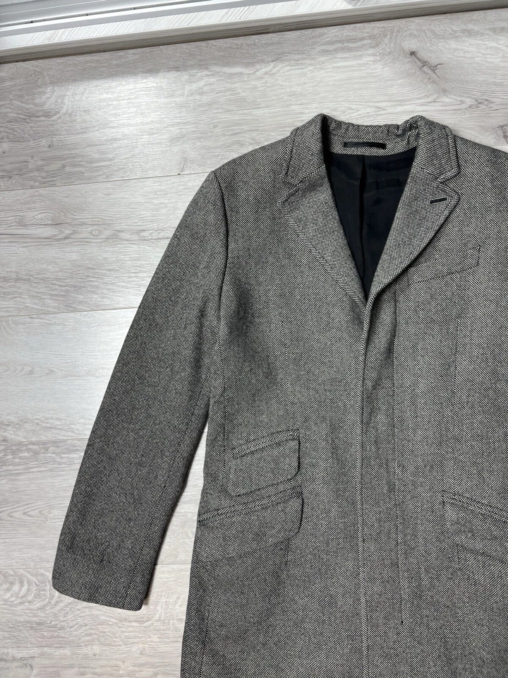 Reiss Sundown Single Breasted Wool Coat Gray Men’s Size S - Image 2 of 4