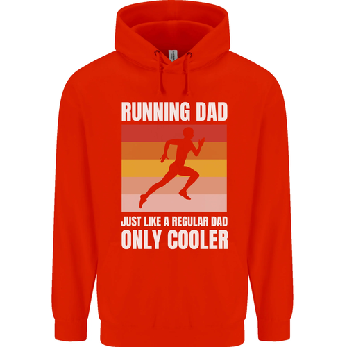 Running Dad Cross Country Marathon Runner Childrens Kids Hoodie - Picture 19 of 69