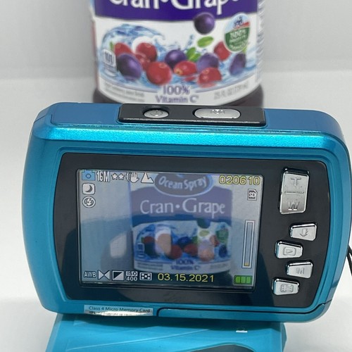 Polaroid is 048-Teal 16.0 Megapixel Waterproof Digital Camera With Case - Picture 14 of 16