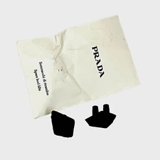Prada Authentic Black Heel Tip Spare Lifts Dowels Replacement