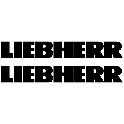 2 x LIEBHERR 98cm x 13,3cm aufkleber sticker bagger excavator