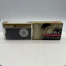 Lot of 2 Maxell Premium High Grade HGX-Gold VHS-C Camcorder Video Cassettes