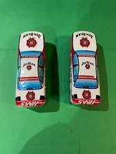RARE x2 Jim Beam Collectable  Johnson Ford V8 Supercars Racing Car Tin Empty