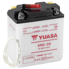 Batterie für Yamaha XT 250 3Y3 1980 YUASA 6N6-3B offen, trocken