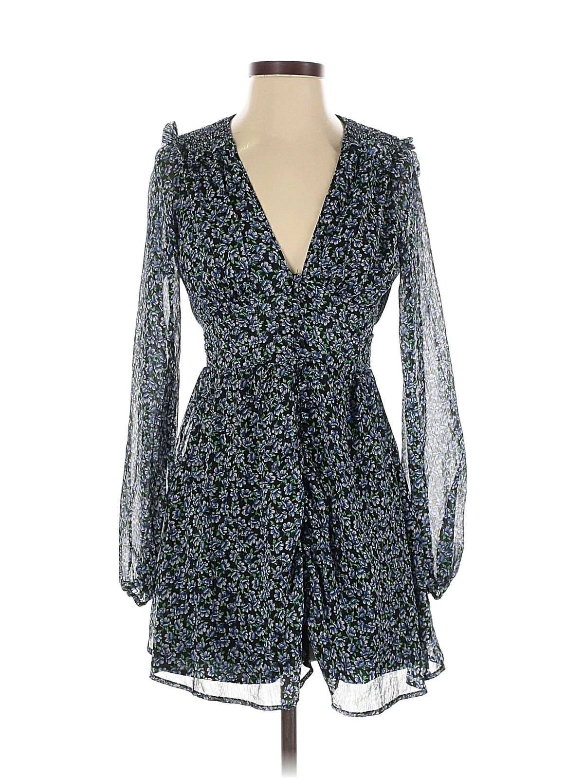 Zara Women Blue Casual Dress S